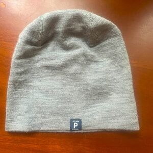 NWOT Polarn O Pyret Grey Merino Long Shoreman Beanie 9m-2T 48/50